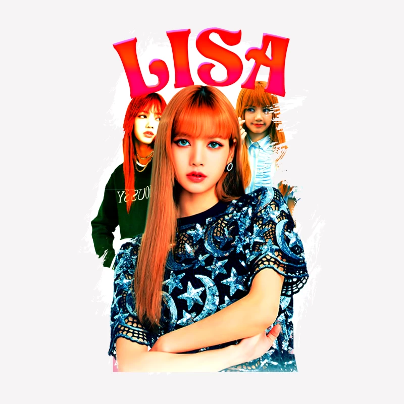 LISA: A K-Pop Icon in Fashion and Music Female T-Shirt