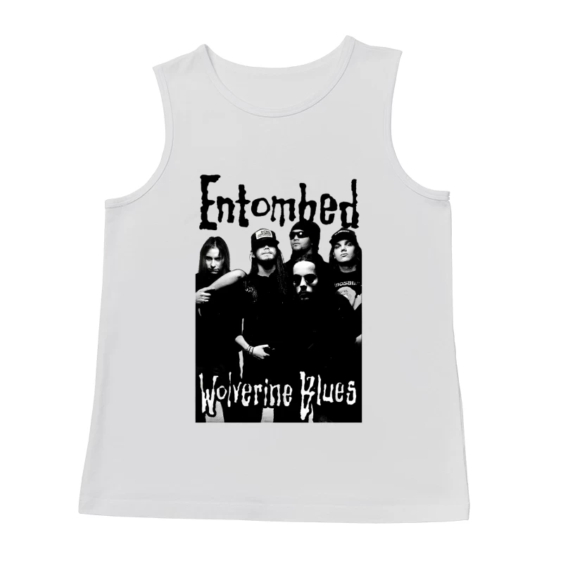 Entombed Wolverine Blues Black White Male Tank Top