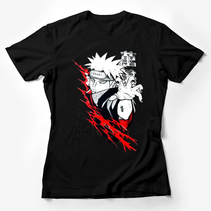 Anime-Charakter mit roter Aura Damen T-Shirt