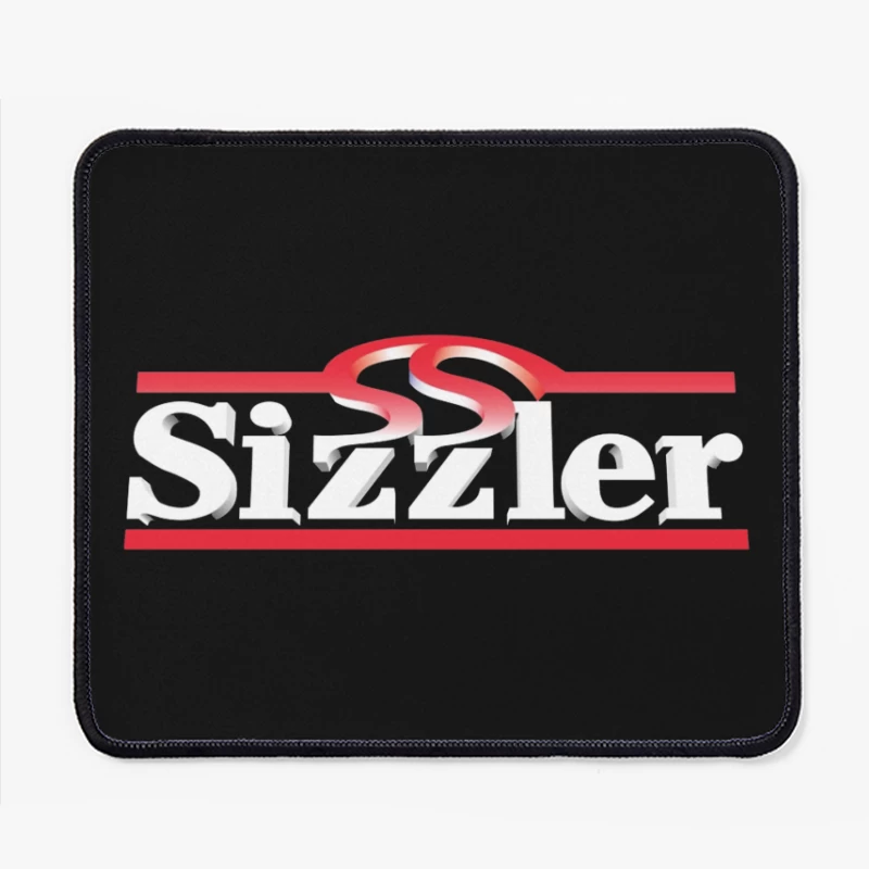 Sizzler Restaurant Chain Logo Design in Red and White Mouse Pad