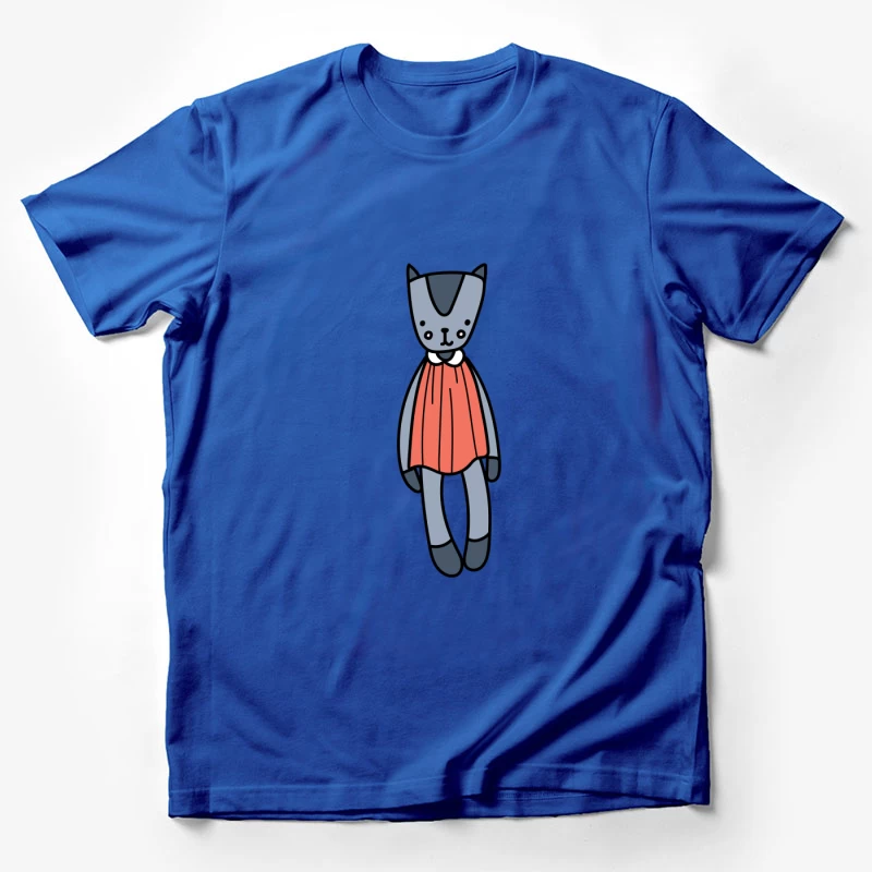 Jouet chat en peluche avec robe rouge Homme T-Shirt