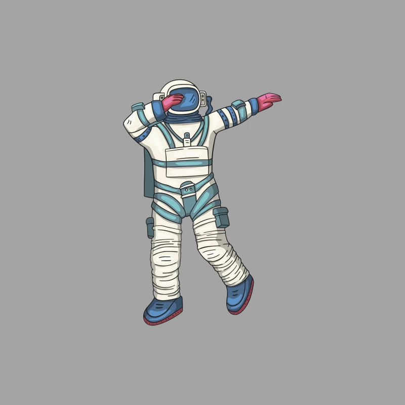 Astronaut tanzt im Raum Herren T-Shirt