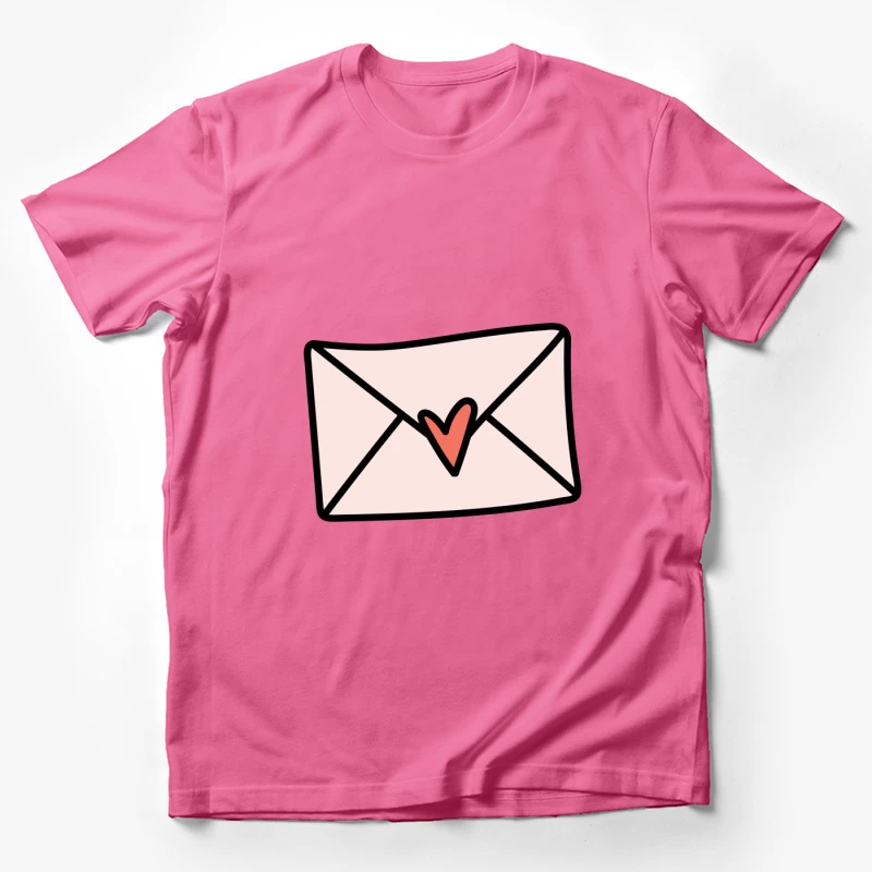Enveloppe avec Cœur Rouge Homme T-Shirt