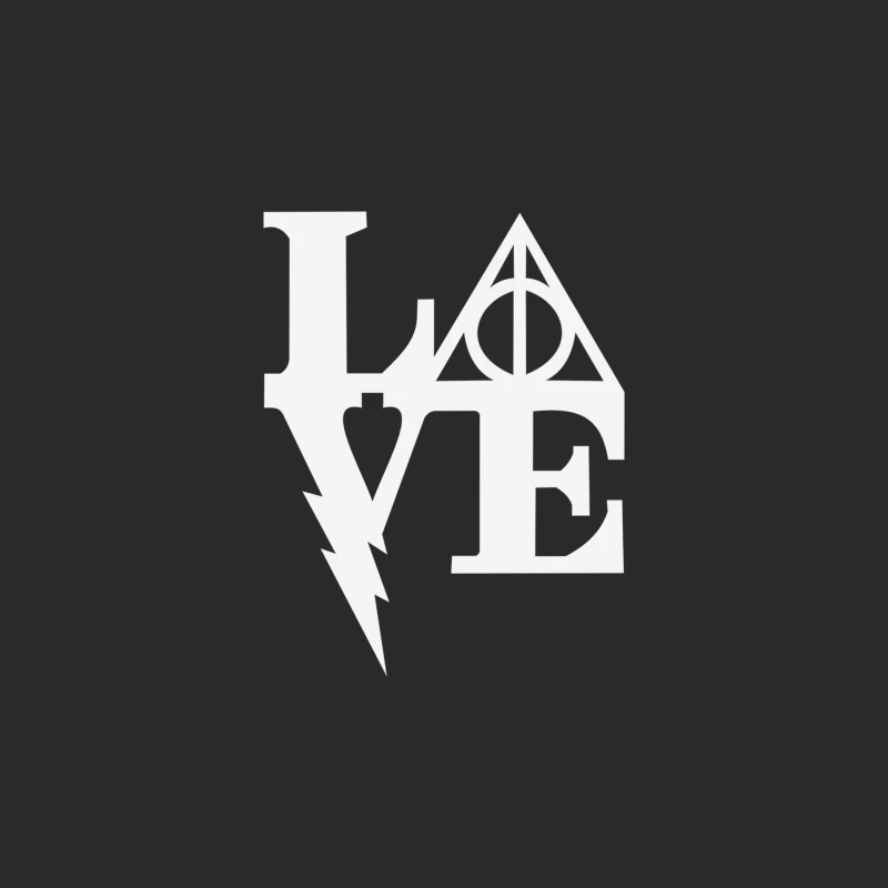 Minimalist Love Typography Inspired by Harry Potter Baseball Cap