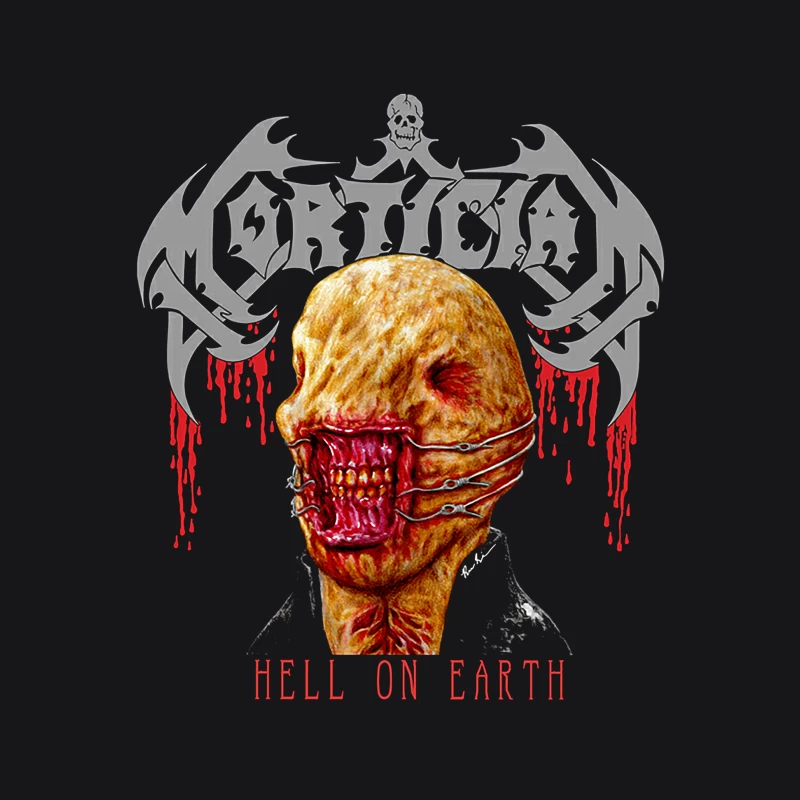 Mortician Hell On Earth Male Pullover Hoodie