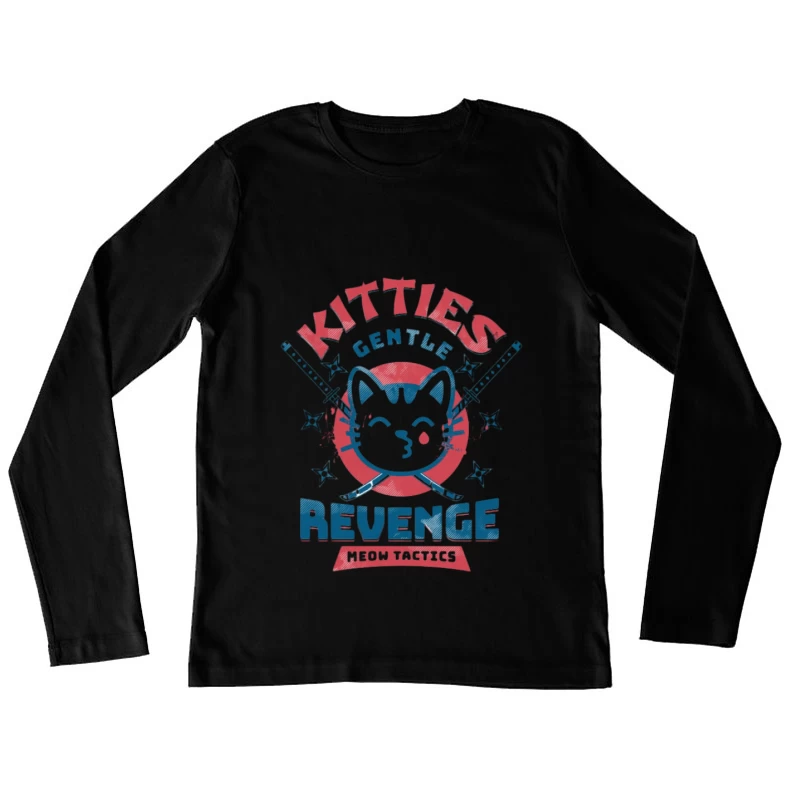 Douce Revanche des Chatons Femme Manches Longues T-Shirt