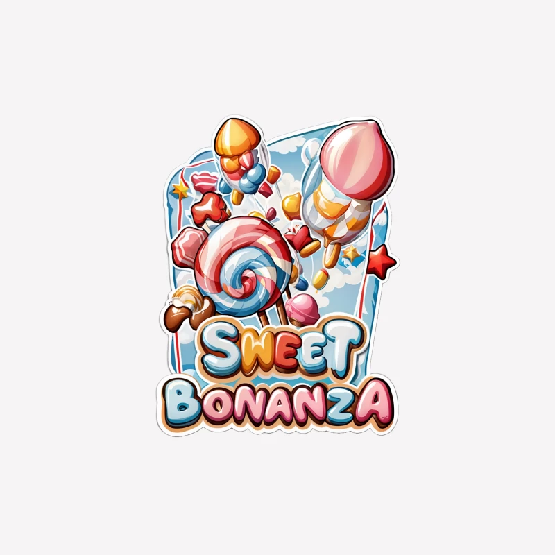 Sweet Bonanza Candy Game Logo Male T-Shirt