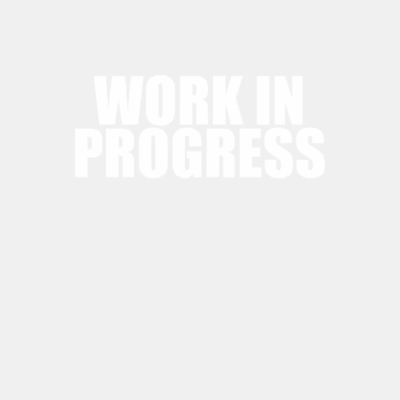 WORK IN PROGRESS Male Tank Top
