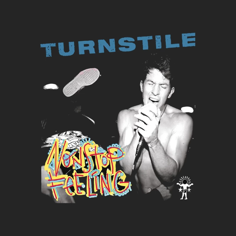 Turnstile: Nonstop Feeling Album Cover with Graffiti Art Male Pullover Sweatshirt