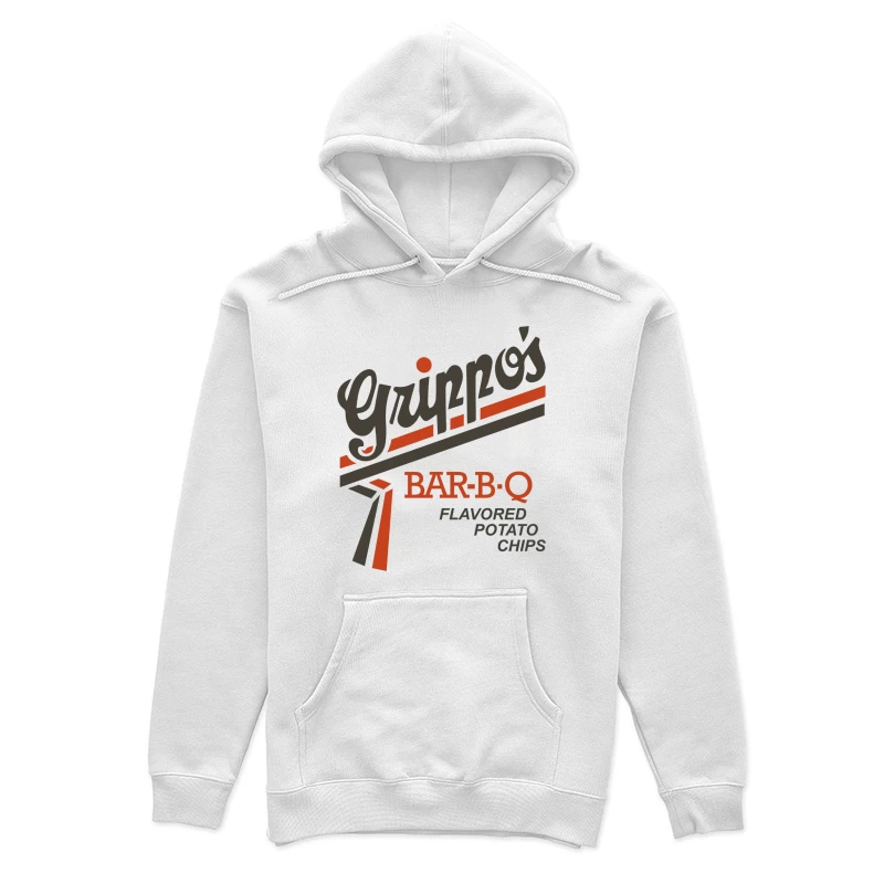 Vintage Grippo's BBQ Potato Chips Logo Design Female Pullover Hoodie