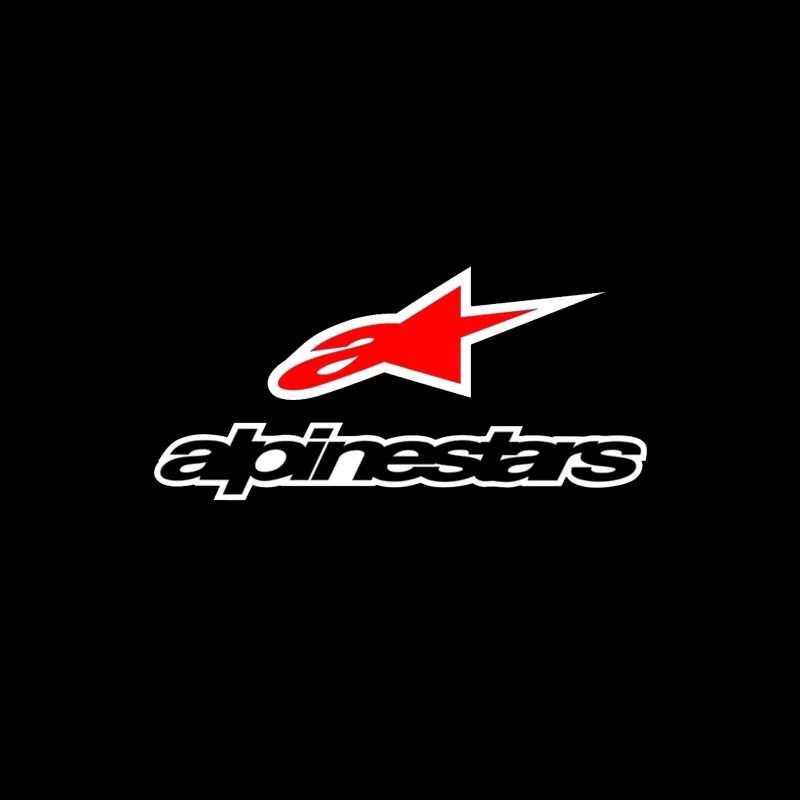 Alpinestars Motorsport Brand Logo with Red Star Design Coffee Mug