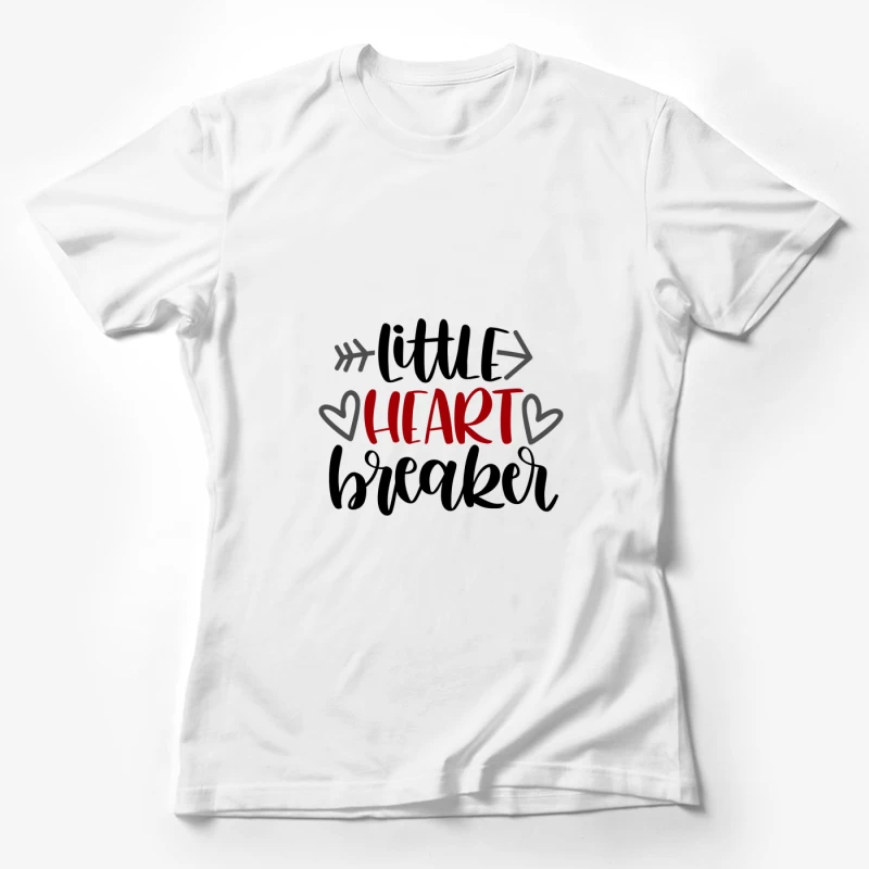 Design avec flèches et cœurs rouges Femme T-Shirt