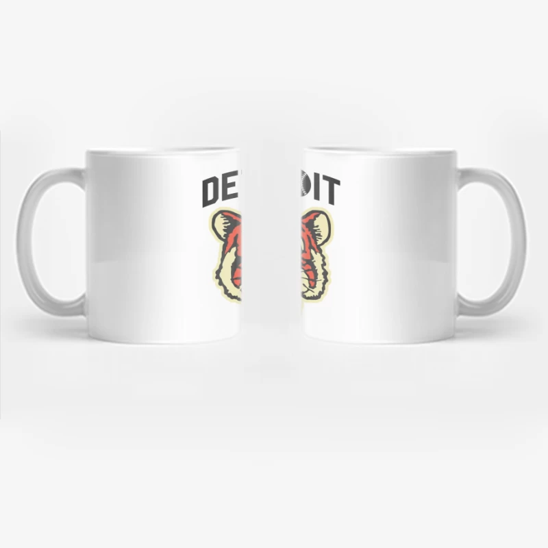 Vintage Detroit Tigers Baseball Team Logo Design Coffee Mug