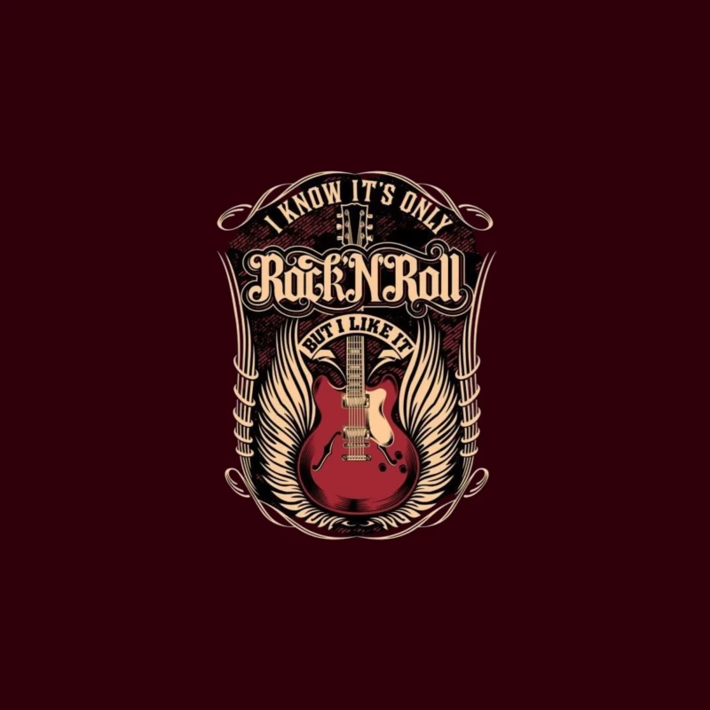 Rock and Roll Art Travel Mug