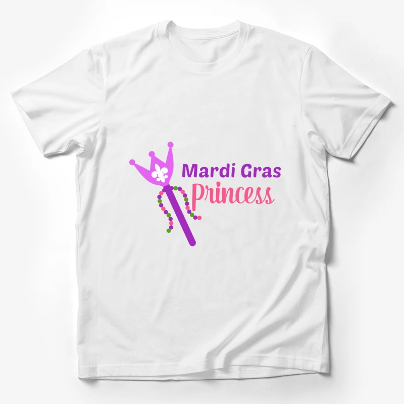Logo de fête de Mardi Gras avec sceptre Homme T-Shirt