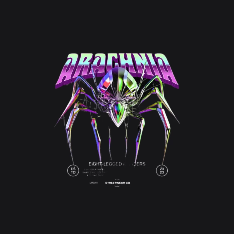 Design d'Araignée Futuriste Homme Sweat à capuche