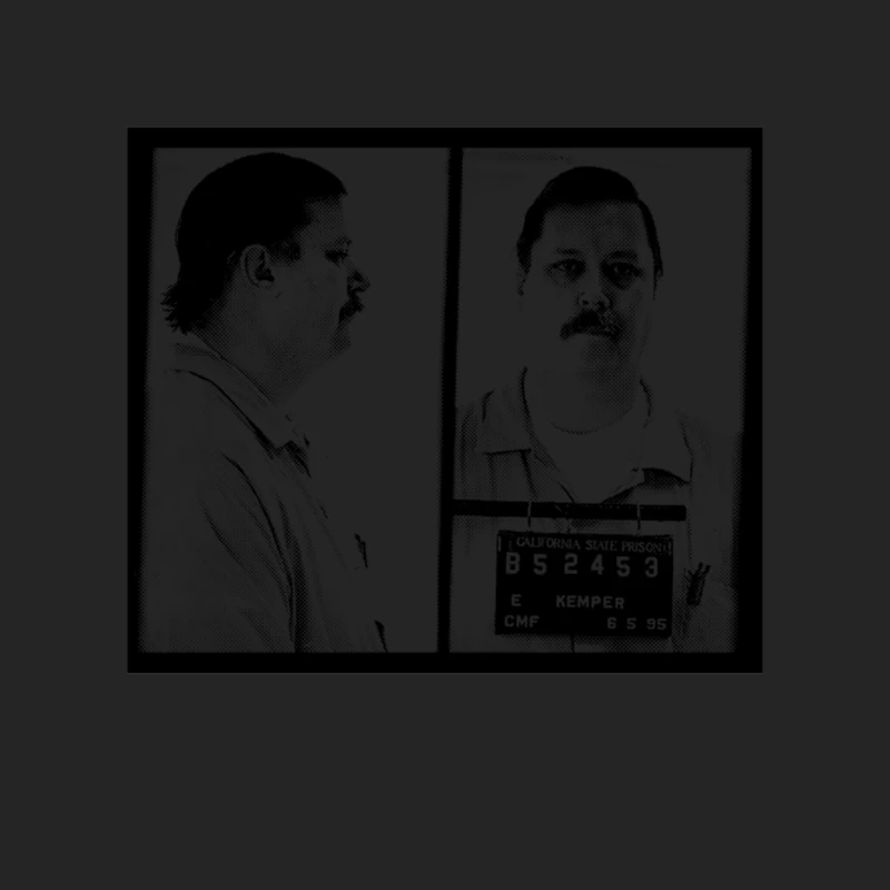 Ed Kemper Mugshot  Retro Aesthetic 80s Style Design Female Pullover Sweatshirt