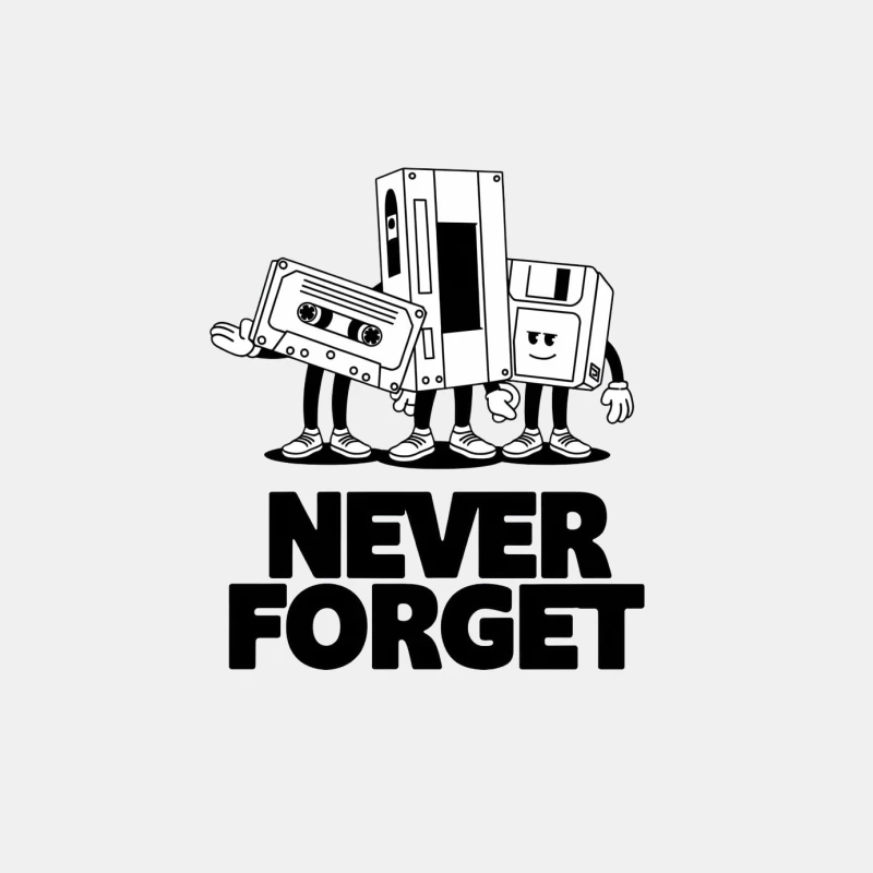 Nostalgic Retro Technology Characters Remember The Past Male Tank Top