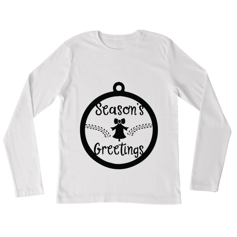 Ornement de vœux de saison Femme Manches Longues T-Shirt