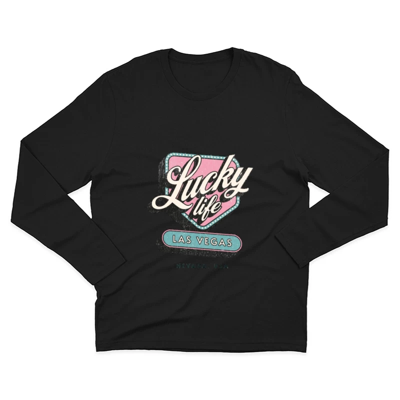 Vie Chanceuse à Las Vegas Homme Manches Longues T-Shirt