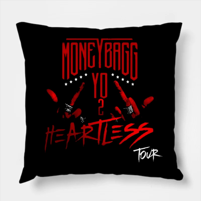 Moneybagg Yo - YO 2 Heartless Album Cover Art Throw Pillow