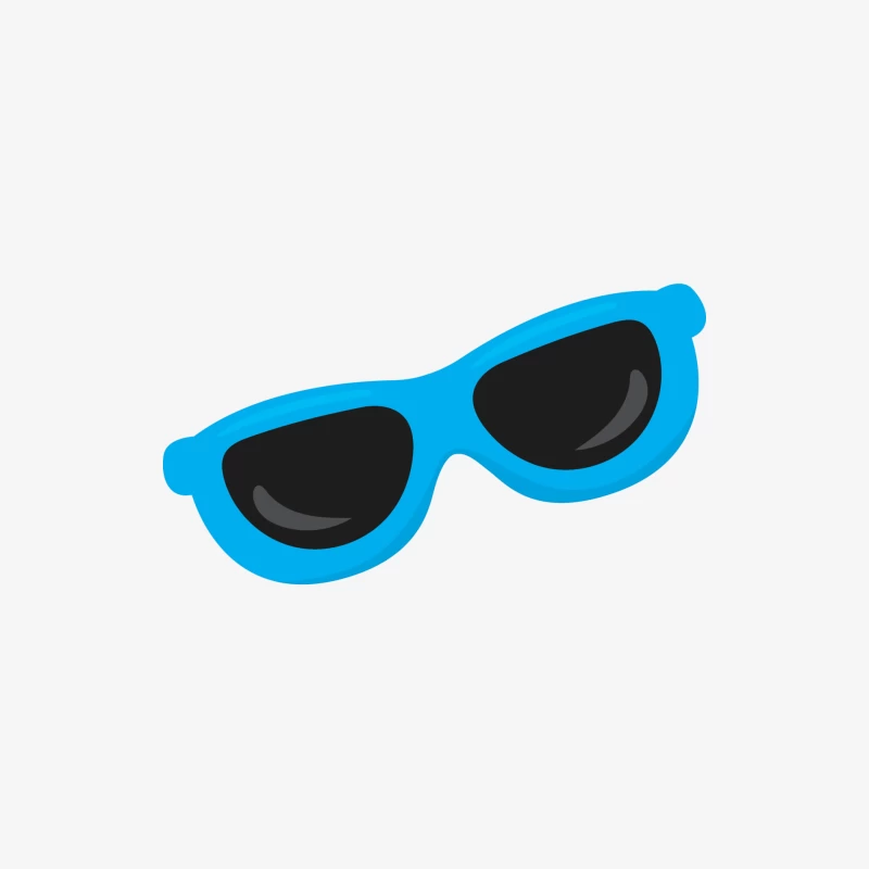 Lunettes de soleil bleues Homme Manches Longues T-Shirt
