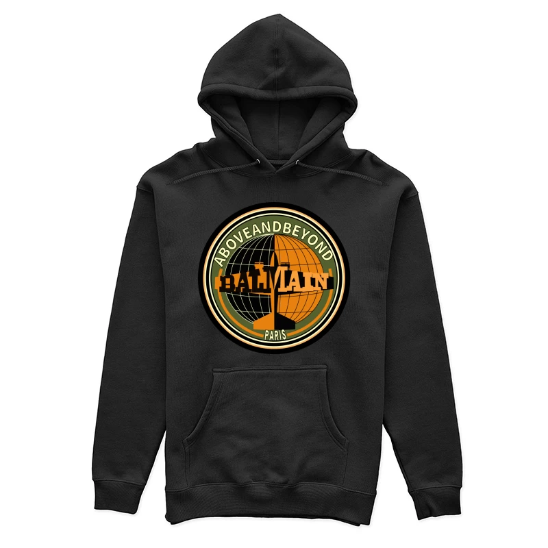 Balmain Emblem mit Flugzeug, Erde und Paris Damen Pullover Hoodie