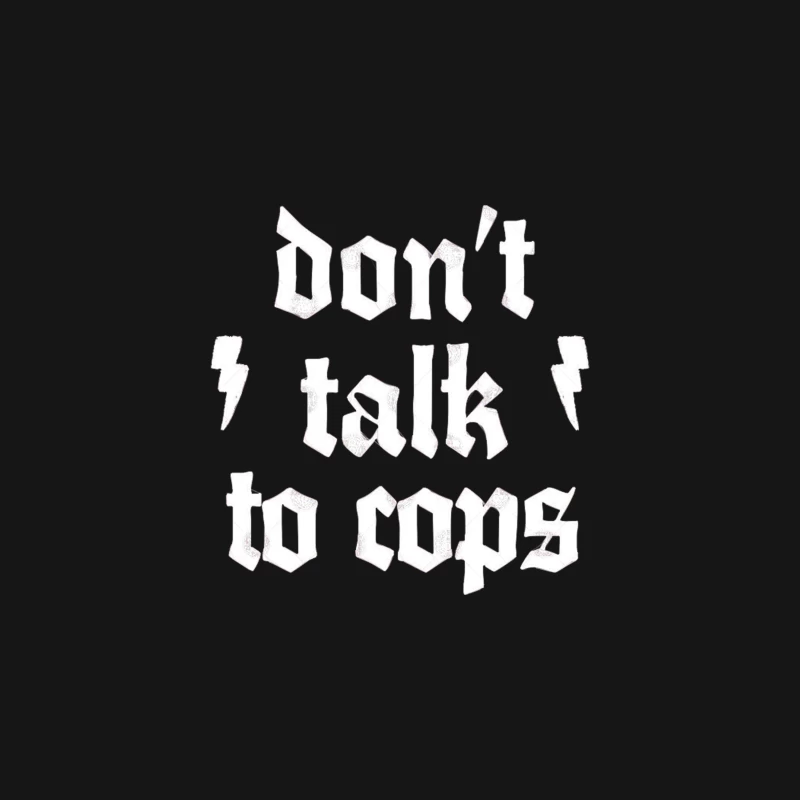 Don_t Talk To Cops Desk Mat