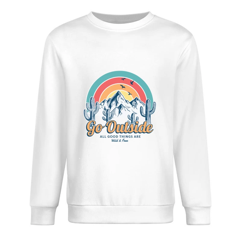 Draußen, Berge, Freiheit Herren Pullover Sweatshirt