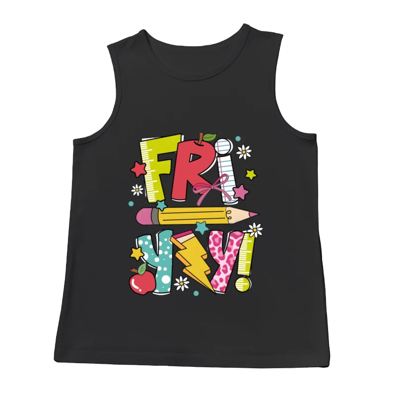 Fröhlicher Freitagsschulanfang Herren Tanktops