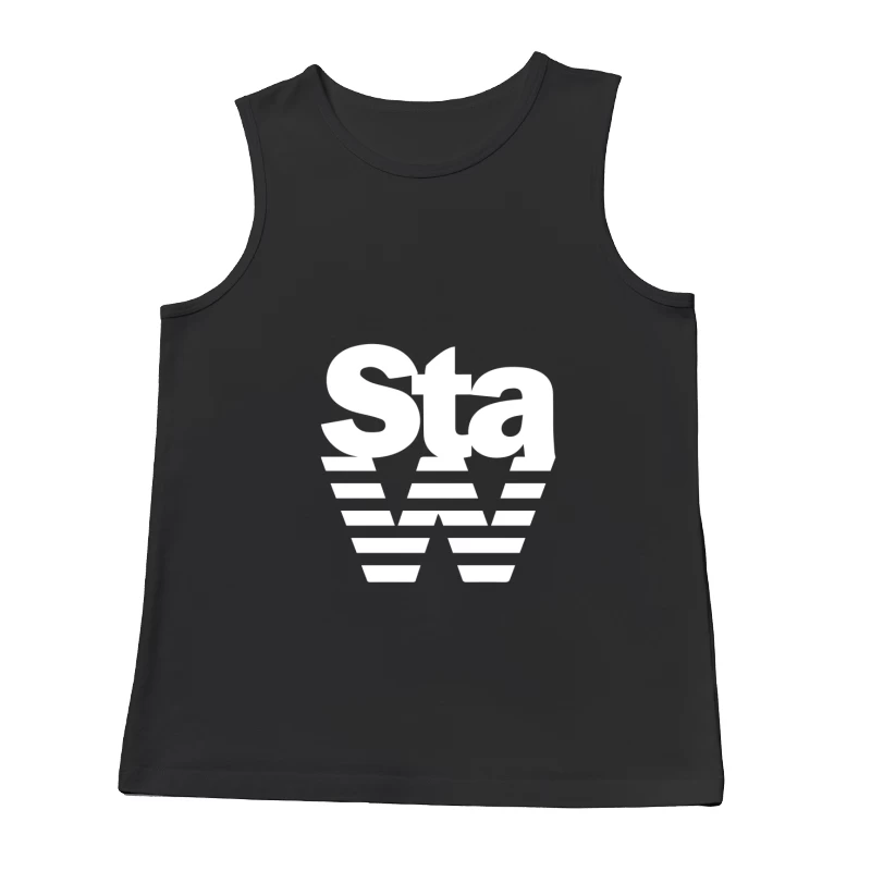 Modernes Logo mit Streifen Herren Tanktops