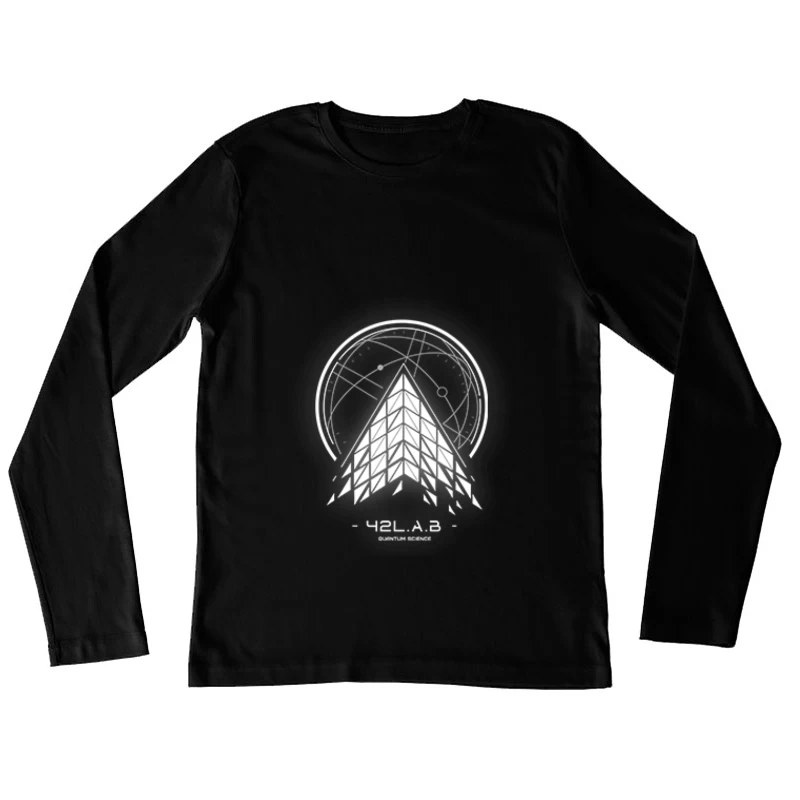 Leuchtender Totenkopf Damen Langarm T-Shirt