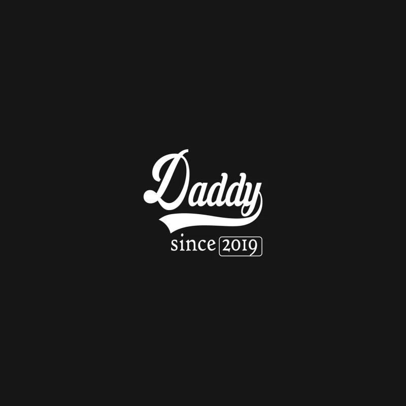 Papa depuis 2019 Homme Manches Longues T-Shirt