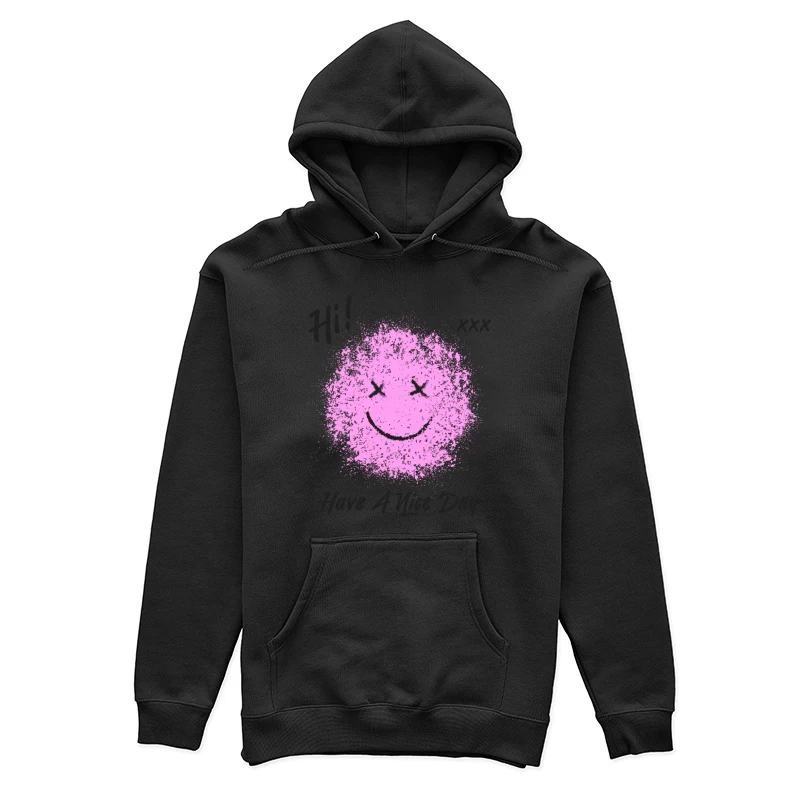 Rosa Smile mit Botschaft Damen Pullover Hoodie