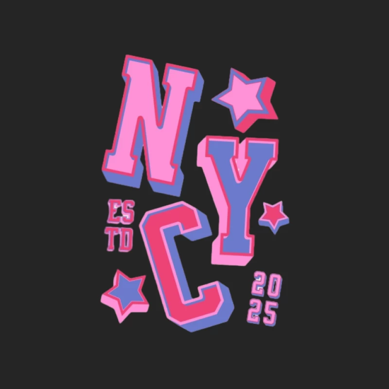 Design coloré de NYC avec étoiles Femme Sweat-shirt à enfiler