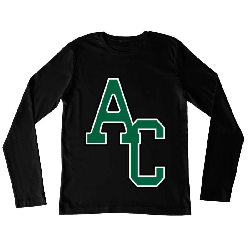 AC Sportlogo Design Damen Langarm T-Shirt