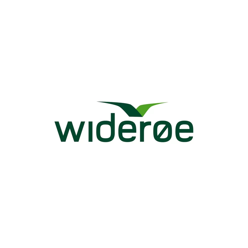 Wideroe Airlines Green Bird Logo Design Throw Pillow