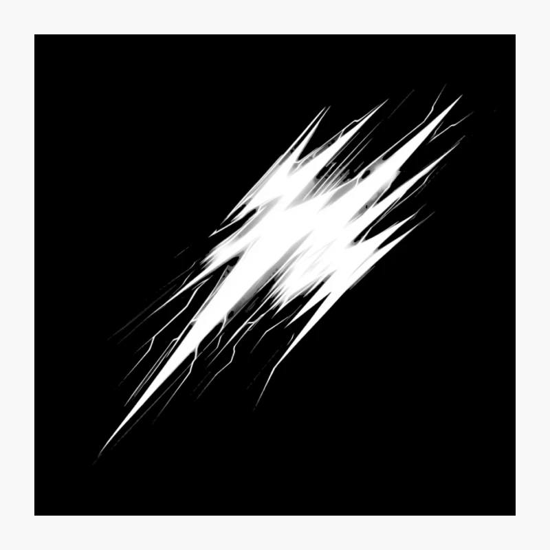 Abstract Diagonal Brush Strokes in Grayscale Pin