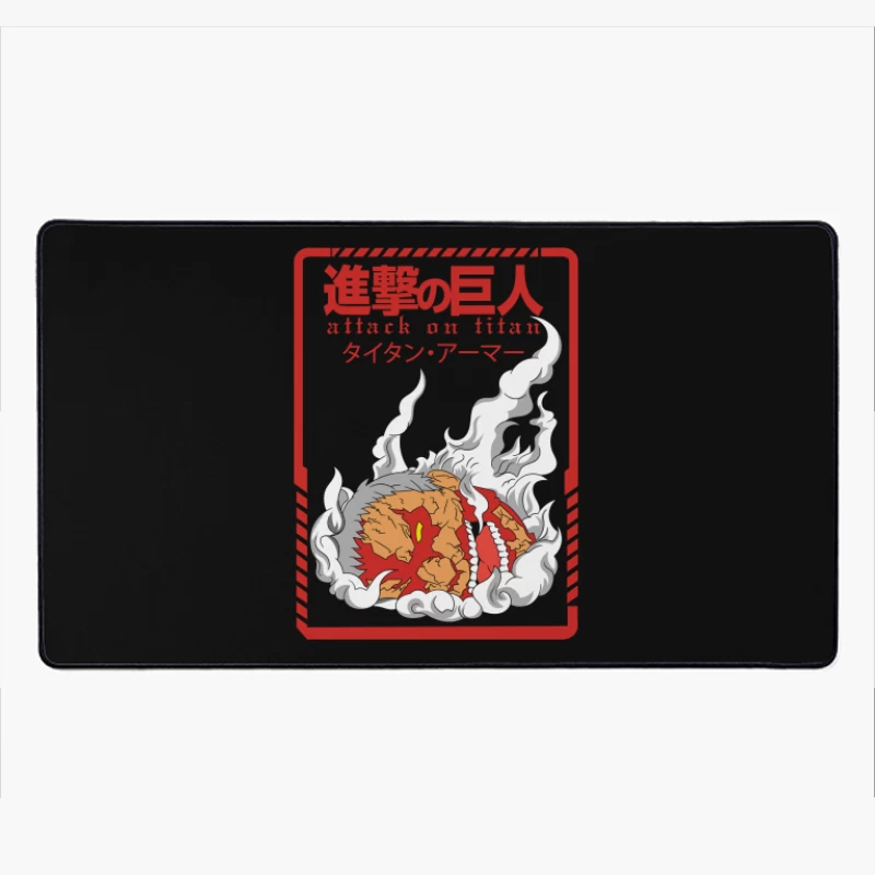 Attack on Titan Graphic Design Desk Mat