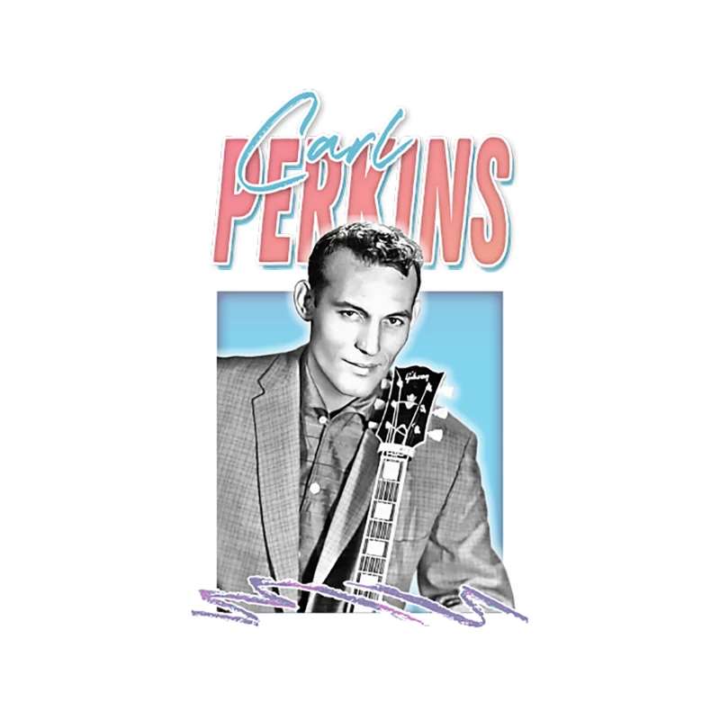 Carl Perkins  Rock &amp_ Roll Fan Design Tapestry
