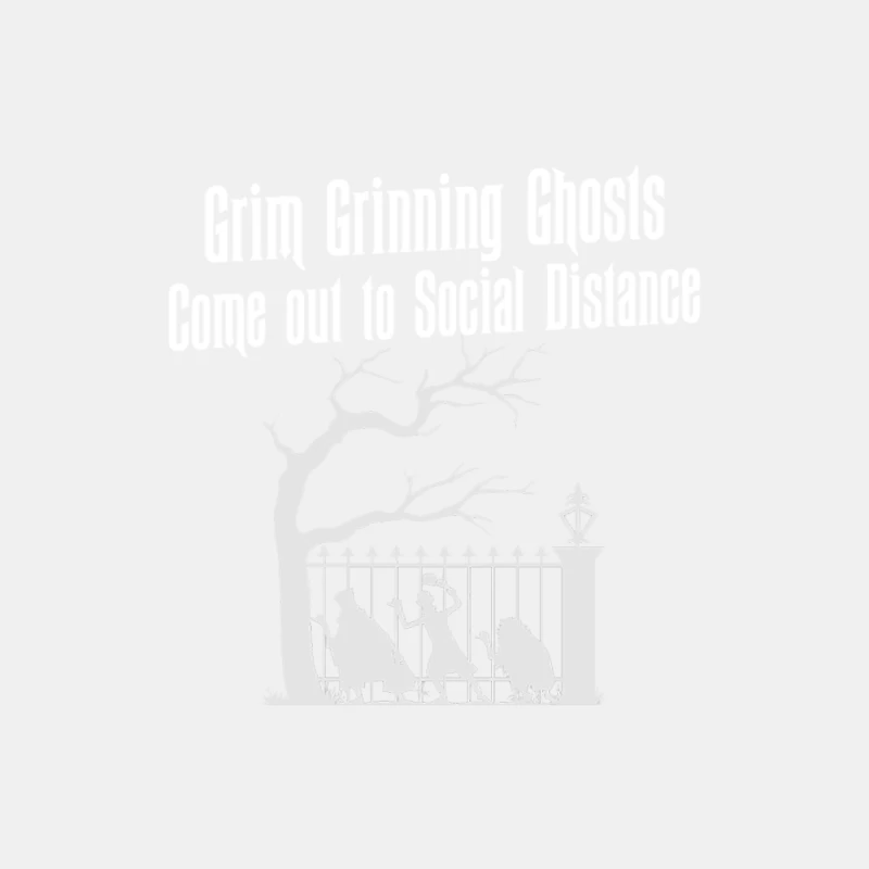 Grim Grinning Ghosts Come Out to Social Distance Male Tank Top