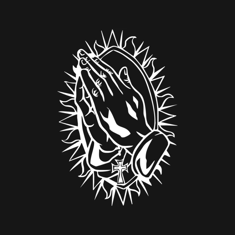 Praying Hands cross Mary ROCK band Baseball Jersey Mouse Pad