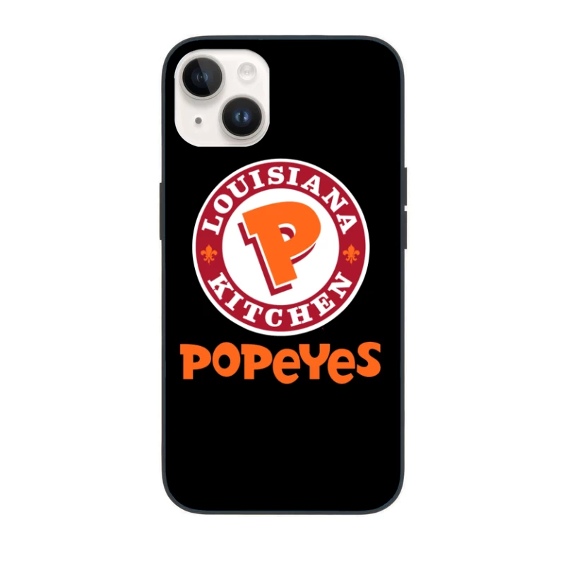 Popeyes Louisiana Kitchen Restaurant Logo Design iPhone Case