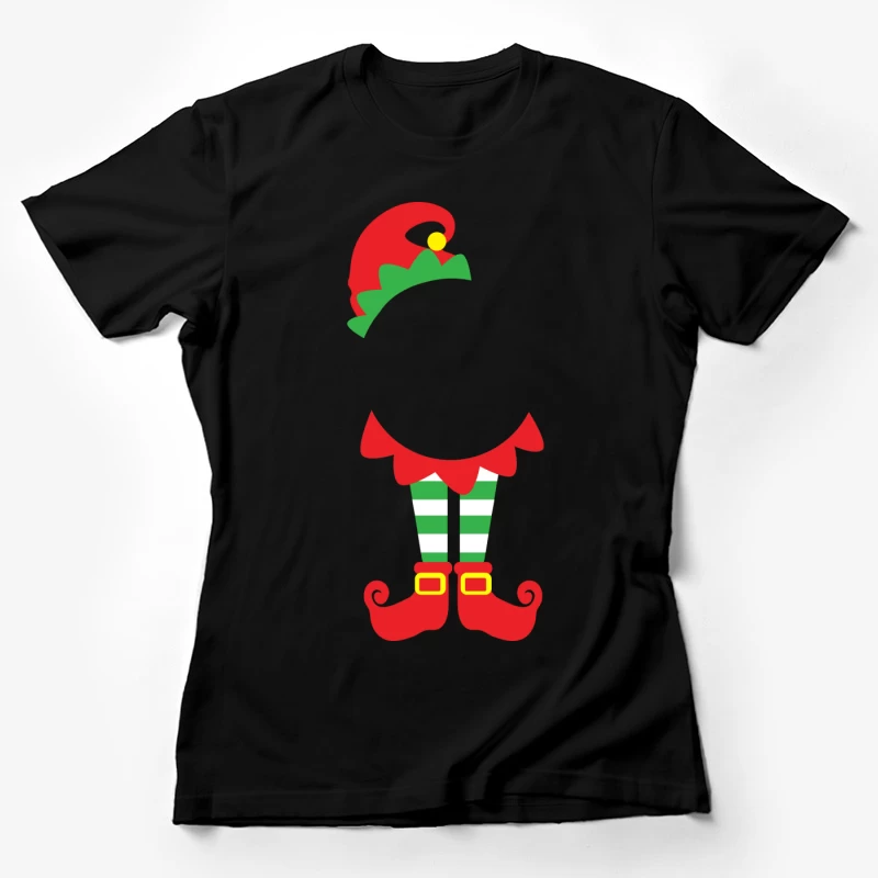 Déguisement d'elfe de Noël coloré Femme T-Shirt