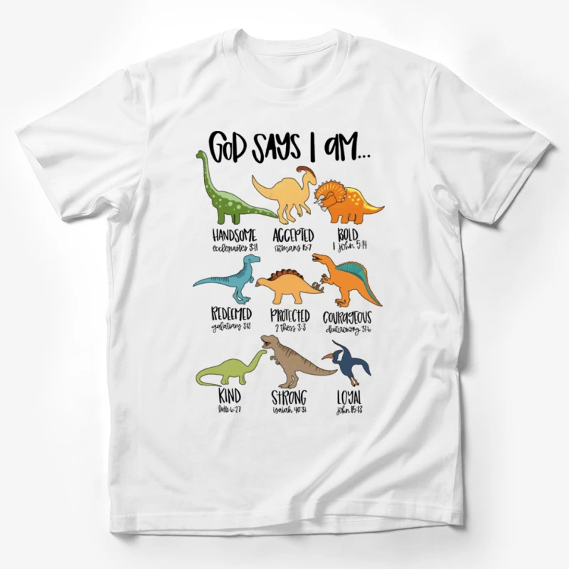 Dinosaurier-Werte für Kinder Herren T-Shirt