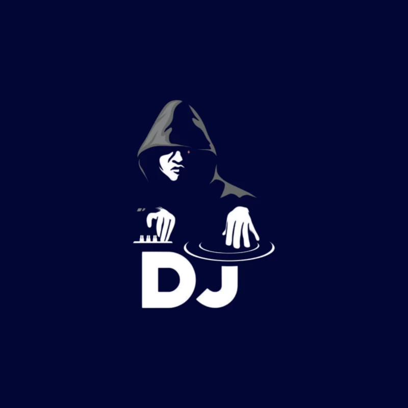 DJ Performing in Silhouette Travel Mug