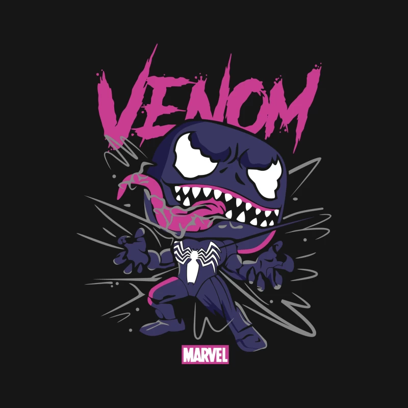 Cartoon Venom Character Illustration Male Long Sleeve T-Shirt