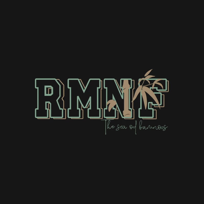 RMNF-Logo mit Bambus und Schriftzug Herren T-Shirt