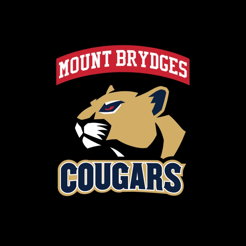 Mount Brydges Cougars Team Logo Cotton Tote Bag