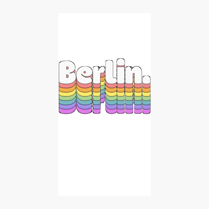 Berlin  Retro Typography Design iPhone Case